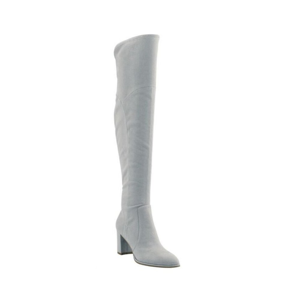 Marc Fisher Luley Light Gray Over The Knee Boot NIB Women's 8.5 M